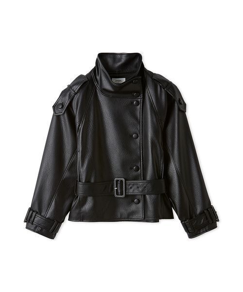 SNIDEL（スナイデル）の「スタンドカラーバリエミドルコート（ブルゾン・レディース・ブラック/ブラウン/ベージュ・0/1）」の17枚目の写真