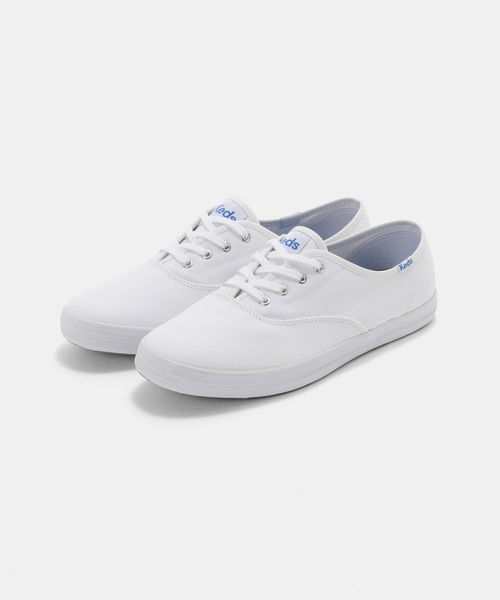 Keds(ケッズ)の「Keds./ケッズ CHAMPION CANVAS WF(スニーカー・レディース・ホワイト/ブラック/ネイビー・23cm/24.5cm/23.5cm/24cm/25cm/22.5cm)」の2枚目の写真