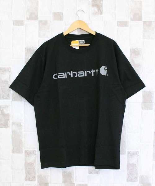 Carhartt（カーハート）の「ルーズフィット ヘビーウェイト 半袖ロゴグラフィックTシャツ K195（Tシャツ/カットソー・メンズ・ブラック/ダークブルー/ライトブルーグレー・L/XL/M）」の4枚目の写真