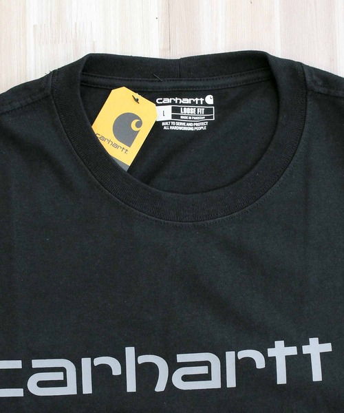 Carhartt（カーハート）の「ルーズフィット ヘビーウェイト 半袖ロゴグラフィックTシャツ K195（Tシャツ/カットソー・メンズ・ブラック/ダークブルー/ライトブルーグレー・L/XL/M）」の12枚目の写真