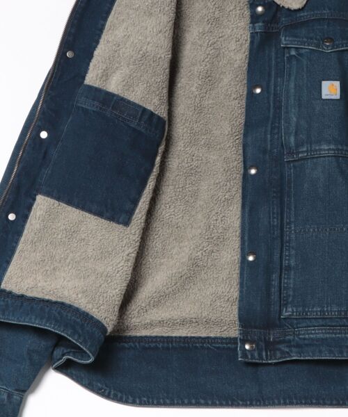 Carhartt（カーハート）の「Carhartt デニムジャケット 裏ボア（デニムジャケット・メンズ・ワンウォッシュ・MEDIUM/LARGE/X-LARGE）」の5枚目の写真