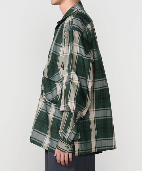 DAIWA PIER39(ダイワピア39)の「DAIWA PIER39 | TECH SPORTS OPEN COLLAR SHIRT L/S BIG TARTAN MEN(シャツ/ブラウス・メンズ・ブラック系その他/グリーン系その他・M/S/L)」の11枚目の写真