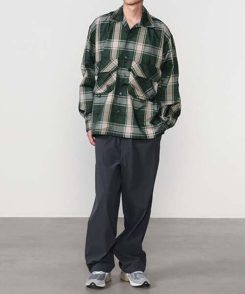 DAIWA PIER39(ダイワピア39)の「DAIWA PIER39 | TECH SPORTS OPEN COLLAR SHIRT L/S BIG TARTAN MEN(シャツ/ブラウス・メンズ・ブラック系その他/グリーン系その他・M/S/L)」の13枚目の写真