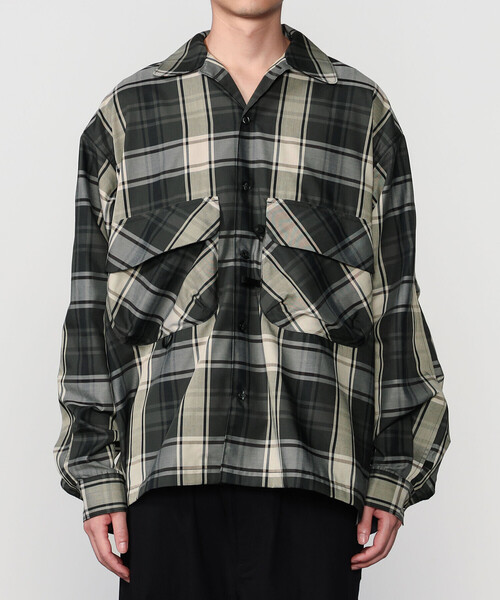 DAIWA PIER39(ダイワピア39)の「DAIWA PIER39 | TECH SPORTS OPEN COLLAR SHIRT L/S BIG TARTAN MEN(シャツ/ブラウス・メンズ・ブラック系その他/グリーン系その他・M/S/L)」の14枚目の写真