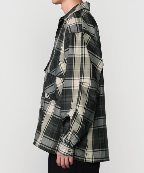 DAIWA PIER39(ダイワピア39)の「DAIWA PIER39 | TECH SPORTS OPEN COLLAR SHIRT L/S BIG TARTAN MEN(シャツ/ブラウス・メンズ・ブラック系その他/グリーン系その他・M/S/L)」の15枚目の写真