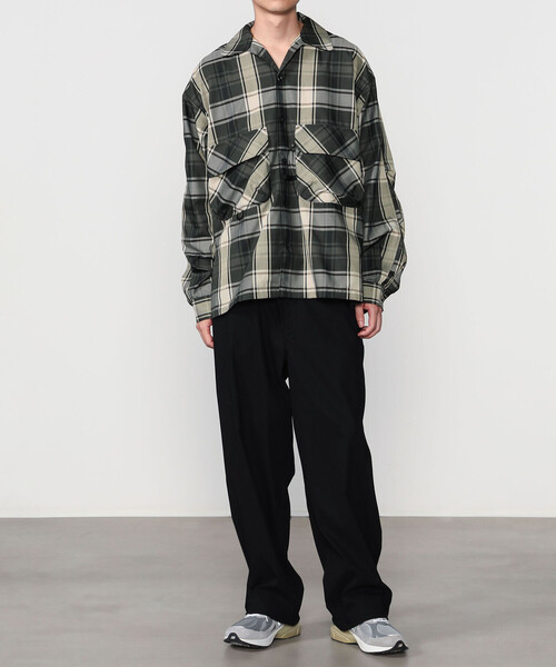 DAIWA PIER39(ダイワピア39)の「DAIWA PIER39 | TECH SPORTS OPEN COLLAR SHIRT L/S BIG TARTAN MEN(シャツ/ブラウス・メンズ・ブラック系その他/グリーン系その他・M/S/L)」の17枚目の写真