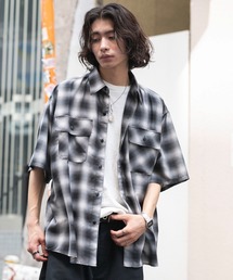 WEGO/【26年春夏新作】オンブレチェックシャツ