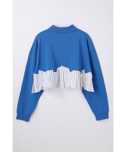 ENFOLD（エンフォルド）の「TACK DOCKING-HEM CARDIGAN（カーディガン/ボレロ・レディース・ブルー系その他/グレー/ブラック・38）」の7枚目の写真