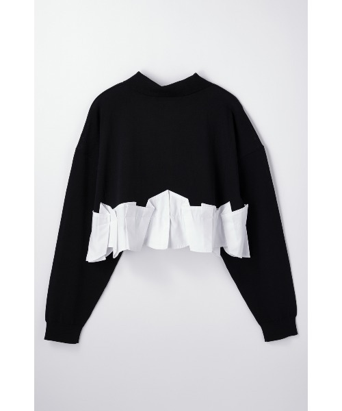 ENFOLD（エンフォルド）の「TACK DOCKING-HEM CARDIGAN（カーディガン/ボレロ・レディース・ブルー系その他/グレー/ブラック・38）」の8枚目の写真