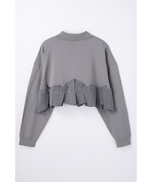 ENFOLD（エンフォルド）の「TACK DOCKING-HEM CARDIGAN（カーディガン/ボレロ・レディース・ブルー系その他/グレー/ブラック・38）」の9枚目の写真
