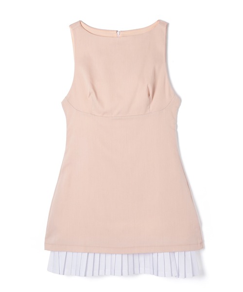M DOLLY(エムドリー)の「Layered pleats coco dress / レイヤードプリーツココドレス(ワンピース・レディース・グレー/ベージュ・FREE)」の14枚目の写真