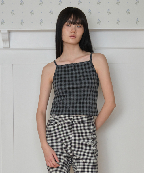 TTUDEMENT（トュードメント）の「[SET] GINGHAM CHECK CARDIGAN SET_BLACK（カーディガン/ボレロ・レディース・その他・FREE）」の2枚目の写真