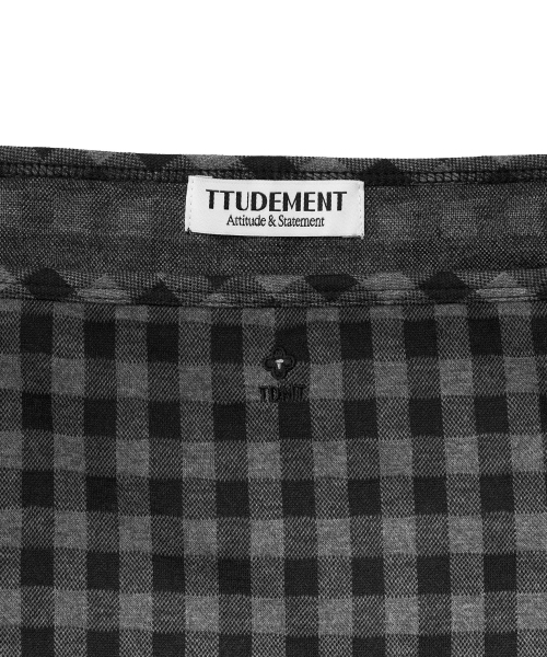 TTUDEMENT（トュードメント）の「[SET] GINGHAM CHECK CARDIGAN SET_BLACK（カーディガン/ボレロ・レディース・その他・FREE）」の13枚目の写真