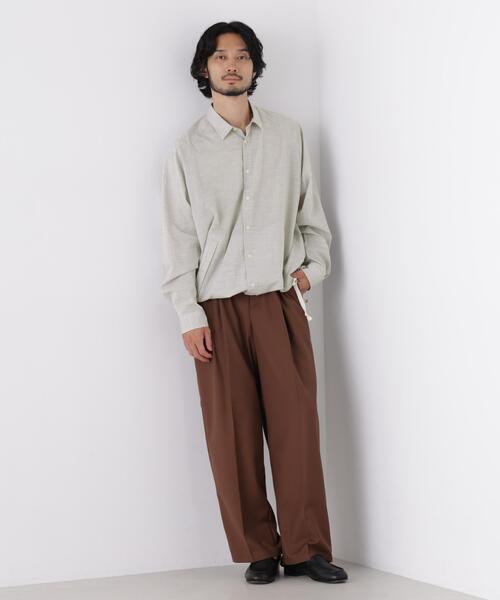 NANO universe(ナノユニバース)の「「OtoNANO」2WAYコーチシャツコットンローン/プレーン(シャツ/ブラウス・メンズ・ネイビー/ホワイト/ブルー/ライトグレー・L/M)」の10枚目の写真