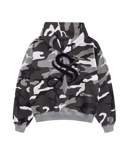 SUPPLIER(サプライヤー)の「SUPPLIER/サプライヤー Cross Zip Hoodie V2(パーカー・メンズ・グレー/カモフラージュ・L)」の4枚目の写真