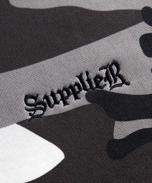 SUPPLIER(サプライヤー)の「SUPPLIER/サプライヤー Cross Zip Hoodie V2(パーカー・メンズ・グレー/カモフラージュ・L)」の7枚目の写真