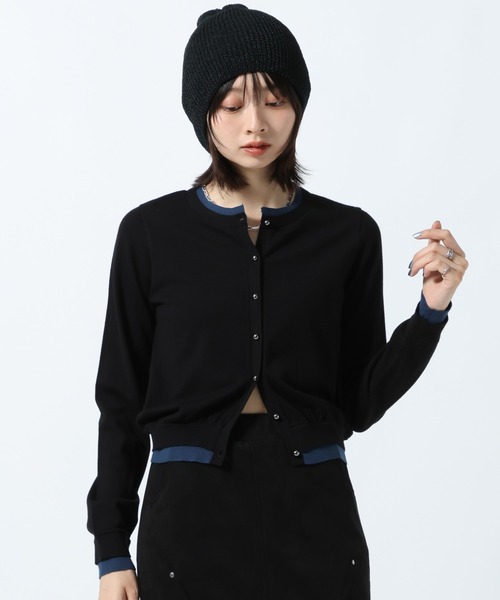 PAGEBOY(ページボーイ)の「レイヤードライクカーディガン【マシンウォッシャブル】(カーディガン/ボレロ・レディース・ブラウン/ブラック/オフホワイト・FREE)」の3枚目の写真