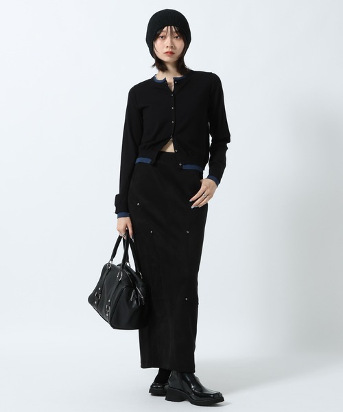 PAGEBOY(ページボーイ)の「レイヤードライクカーディガン【マシンウォッシャブル】(カーディガン/ボレロ・レディース・ブラウン/ブラック/オフホワイト・FREE)」の14枚目の写真