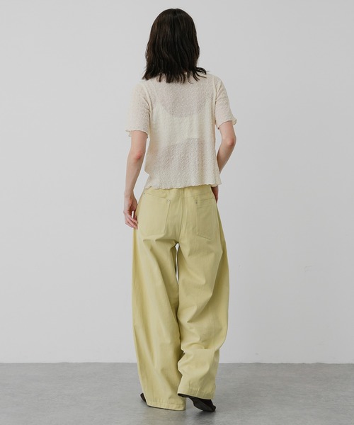 SENSE OF PLACE by URBAN RESEARCH(センスオブプレイスバイアーバンリサーチ)の「バレルレッグチノパンツ(その他パンツ・レディース・アイボリー/イエロー・SMALL/MEDIUM/LARGE)」の14枚目の写真