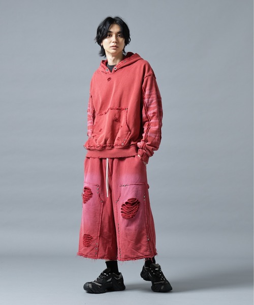 DANKE SCHON(ダンケシェーン)の「DankeSchon/ダンケシェーン/SULFER CHEMICAL SWEAT W-KNEE(スウェットパンツ・メンズ・ネイビー/グレー/レッド/ブラック系その他・M/L)」の19枚目の写真