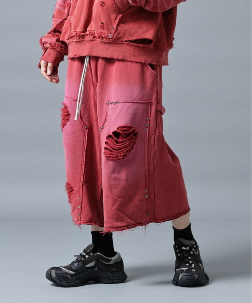 DANKE SCHON(ダンケシェーン)の「DankeSchon/ダンケシェーン/SULFER CHEMICAL SWEAT W-KNEE(スウェットパンツ・メンズ・ネイビー/グレー/レッド/ブラック系その他・M/L)」の17枚目の写真