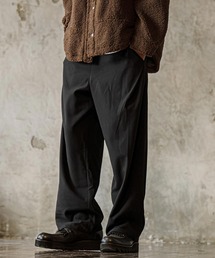 mp15304-Brushed Flannel Wide Straight Pants イージーパンツ(A75726cmb)