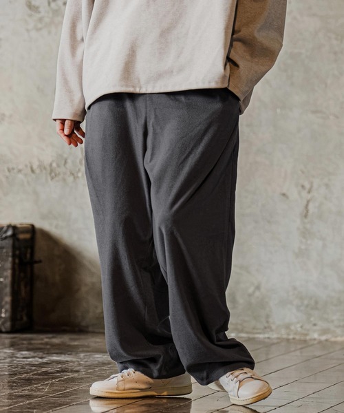 CAMBIO(カンビオ)の「mp15304-Brushed Flannel Wide Straight Pants イージーパンツ(A75726cmb)(その他パンツ・メンズ・ブラック/グレー/チャコール・S/M/L)」の16枚目の写真