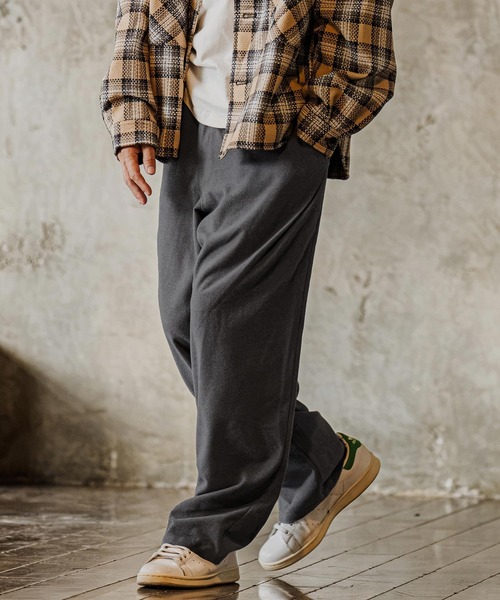 CAMBIO(カンビオ)の「mp15304-Brushed Flannel Wide Straight Pants イージーパンツ(A75726cmb)(その他パンツ・メンズ・ブラック/グレー/チャコール・S/M/L)」の17枚目の写真
