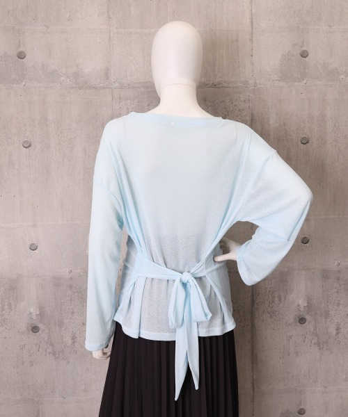 Miniministore(ミニミニストア)の「シアートップス ボートネック カットソー(Tシャツ/カットソー・レディース・ブラック/ピンク/ホワイト/ライトブルー・FREE)」の15枚目の写真