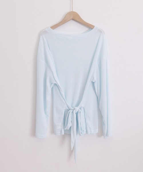 Miniministore(ミニミニストア)の「シアートップス ボートネック カットソー(Tシャツ/カットソー・レディース・ブラック/ピンク/ホワイト/ライトブルー・FREE)」の17枚目の写真