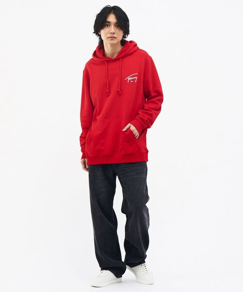 tommy jeans(トミー ジーンズ)の「【オンライン限定】ユニセックス レギュラーエントリーシグネチャーパーカー(パーカー・メンズ・レッド系7/ブラック/ライトグレー系1・MEDIUM/SMALL/X-LARGE/LARGE)」の13枚目の写真