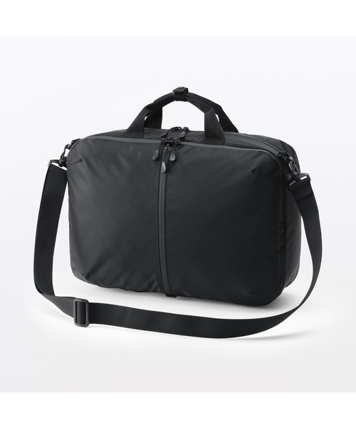 無印良品(ムジルシリョウヒン)の「肩の負担を軽くする 撥水 3way ビジネスバッグ(バックパック/リュック・レディース・ブラック・FREE)」の1枚目の写真
