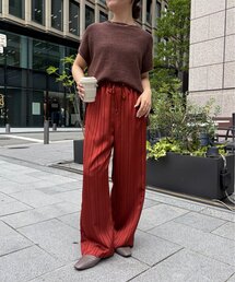 Jena espace merveilleux | サテンストライプパンツ(その他パンツ)