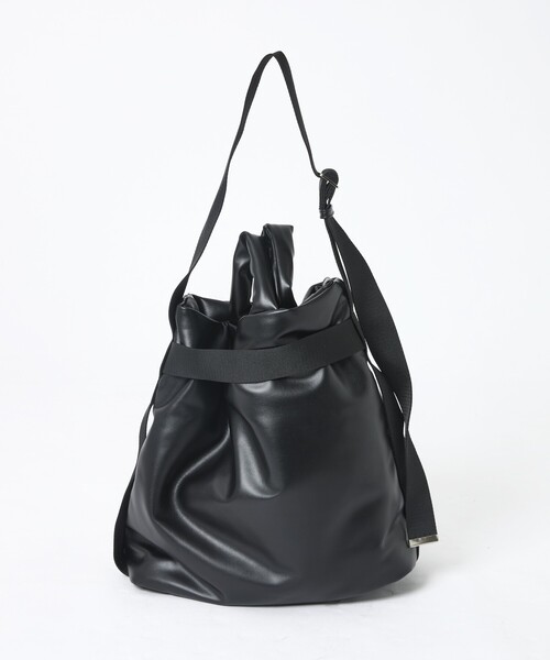 OUTDOOR PRODUCTS(アウトドアプロダクツ)の「【OUTDOOR PRODUCTS / アウトドアプロダクツ】2WAY巾着ベルトフェイクレザートートバッグM/フェイクレザー/トートバッグ(トートバッグ・レディース・ブラック/カーキ・フリー)」の17枚目の写真