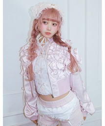 Fiorforte（フィオルフォルテ）の「many ribbon satin blouson（ブルゾン）」