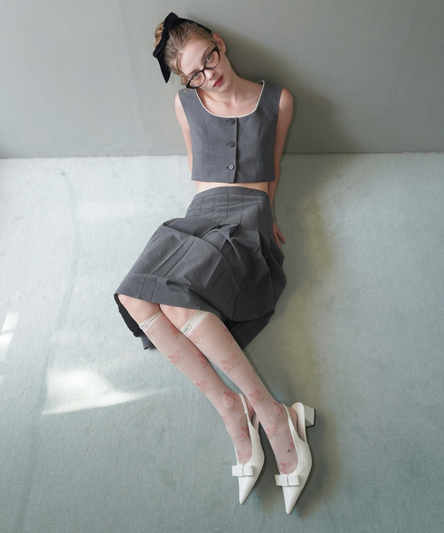 LE TALON（ルタロン）の「《/WEB+一部店舗限定》Le decore / ル デコレclassic ribbon パンプス（パンプス・レディース・ホワイト/ピンク/ベージュ系その他/ブラック×ブラック・25cm/24.5cm/24cm/23.5cm/23cm/22.5cm/22cm）」の8枚目の写真