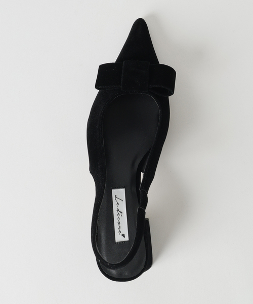 LE TALON（ルタロン）の「《/WEB+一部店舗限定》Le decore / ル デコレclassic ribbon パンプス（パンプス・レディース・ホワイト/ピンク/ベージュ系その他/ブラック×ブラック・25cm/24.5cm/24cm/23.5cm/23cm/22.5cm/22cm）」の16枚目の写真