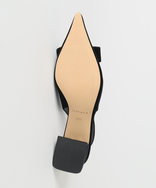 LE TALON（ルタロン）の「《/WEB+一部店舗限定》Le decore / ル デコレclassic ribbon パンプス（パンプス・レディース・ホワイト/ピンク/ベージュ系その他/ブラック×ブラック・25cm/24.5cm/24cm/23.5cm/23cm/22.5cm/22cm）」の17枚目の写真