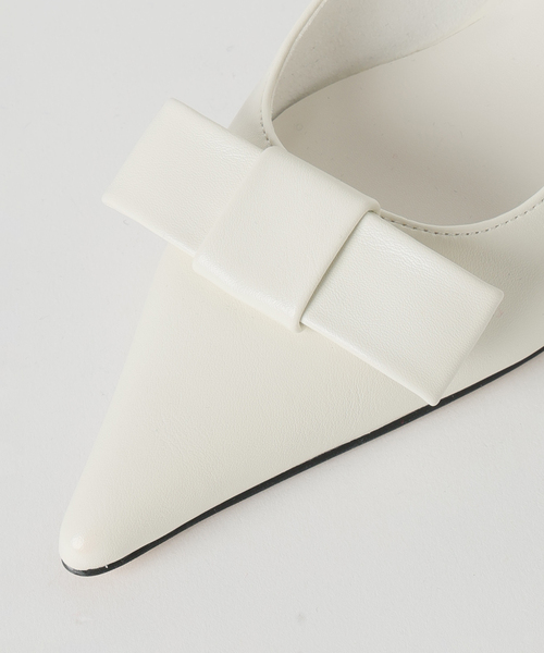 LE TALON（ルタロン）の「《/WEB+一部店舗限定》Le decore / ル デコレclassic ribbon パンプス（パンプス・レディース・ホワイト/ピンク/ベージュ系その他/ブラック×ブラック・25cm/24.5cm/24cm/23.5cm/23cm/22.5cm/22cm）」の20枚目の写真