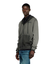 DIESEL | メンズ ジップアップパーカー S-WAFY-HOOD-ZIP(スウェット)