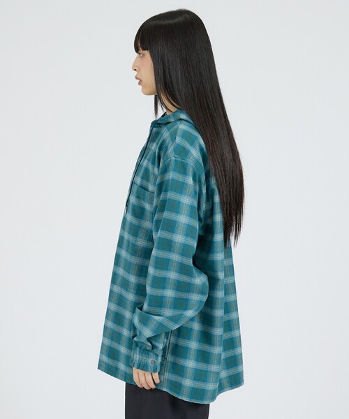 NANGA(ナンガ)の「【NANGA / ナンガ】GRID TARTAN FIELD HOOD SHIRT / タータンチェック フィールド フードシャツ / N2620-1I058A(シャツ/ブラウス・メンズ・グリーン・M/L)」の8枚目の写真