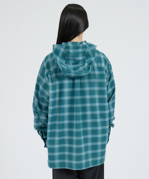 NANGA(ナンガ)の「【NANGA / ナンガ】GRID TARTAN FIELD HOOD SHIRT / タータンチェック フィールド フードシャツ / N2620-1I058A(シャツ/ブラウス・メンズ・グリーン・M/L)」の9枚目の写真