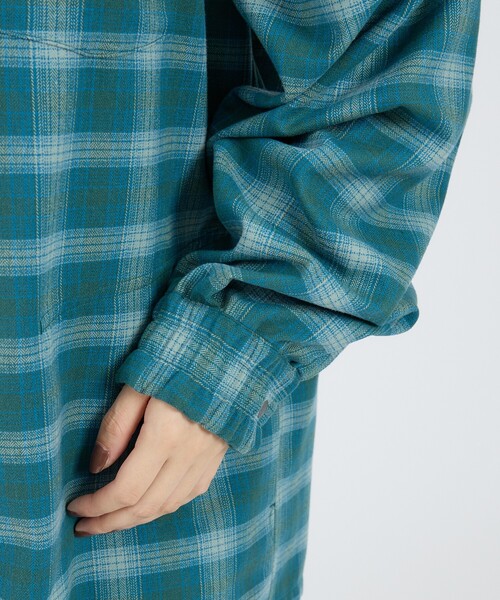 NANGA(ナンガ)の「【NANGA / ナンガ】GRID TARTAN FIELD HOOD SHIRT / タータンチェック フィールド フードシャツ / N2620-1I058A(シャツ/ブラウス・メンズ・グリーン・M/L)」の12枚目の写真