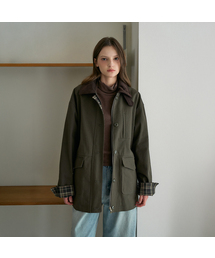 Check Sleeve Work Jacket [Khaki]
