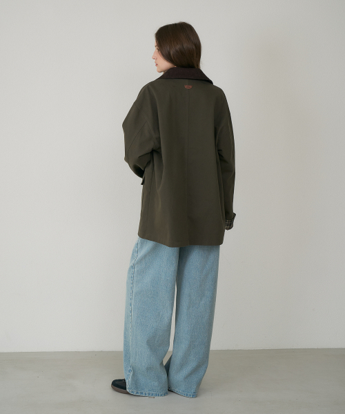 DEHEVE（デヘヴェ）の「Check Sleeve Work Jacket [Khaki]（その他アウター・レディース・カーキ・OS）」の16枚目の写真