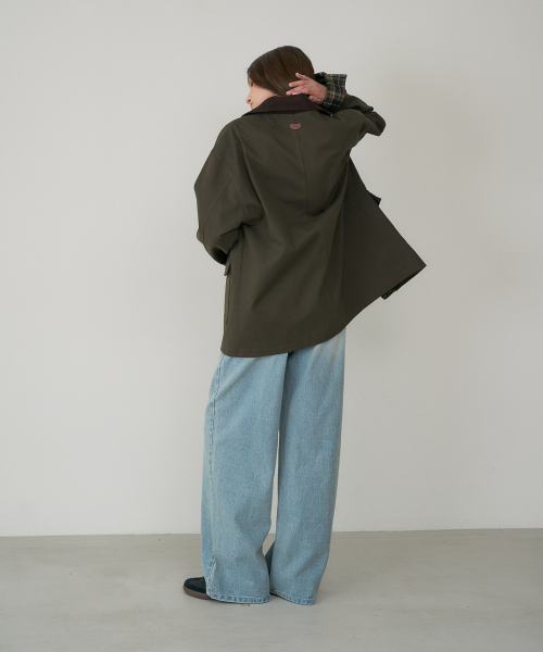 DEHEVE（デヘヴェ）の「Check Sleeve Work Jacket [Khaki]（その他アウター・レディース・カーキ・OS）」の17枚目の写真