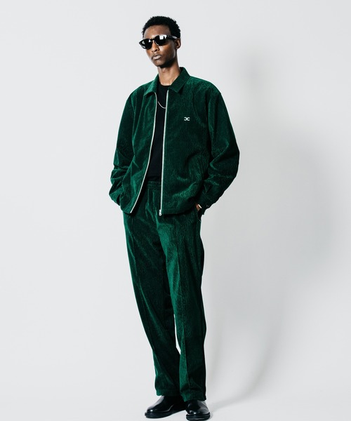CRIMIE(クライミー)の「VELOUR TRACK SUIT PANTS(スラックス・メンズ・ブラック/グリーン・XXL/XL/L/M/S)」の2枚目の写真