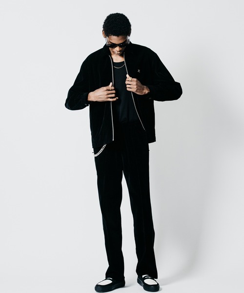 CRIMIE(クライミー)の「VELOUR TRACK SUIT PANTS(スラックス・メンズ・ブラック/グリーン・XXL/XL/L/M/S)」の14枚目の写真
