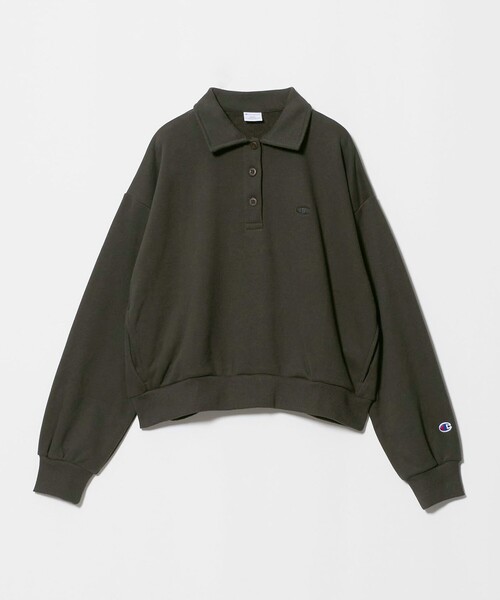 Champion(チャンピオン)の「【別注】<Champion> CVC ヘンリーボタン スウェット プルオーバー(スウェット・レディース・ナチュラル/レッド/ブラック・FREE)」の1枚目の写真