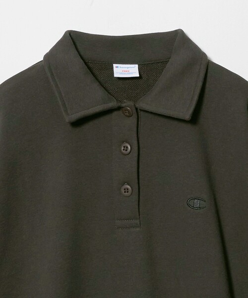 Champion(チャンピオン)の「【別注】<Champion> CVC ヘンリーボタン スウェット プルオーバー(スウェット・レディース・ナチュラル/レッド/ブラック・FREE)」の5枚目の写真